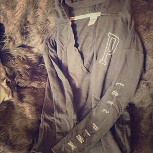 Gray Vs pink tunic hoodie